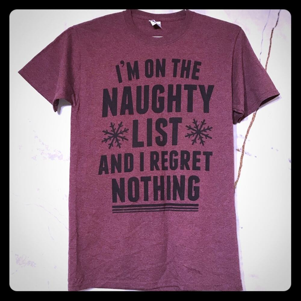 NEW! Funny Xmas Dark red wine t-shirt, size S